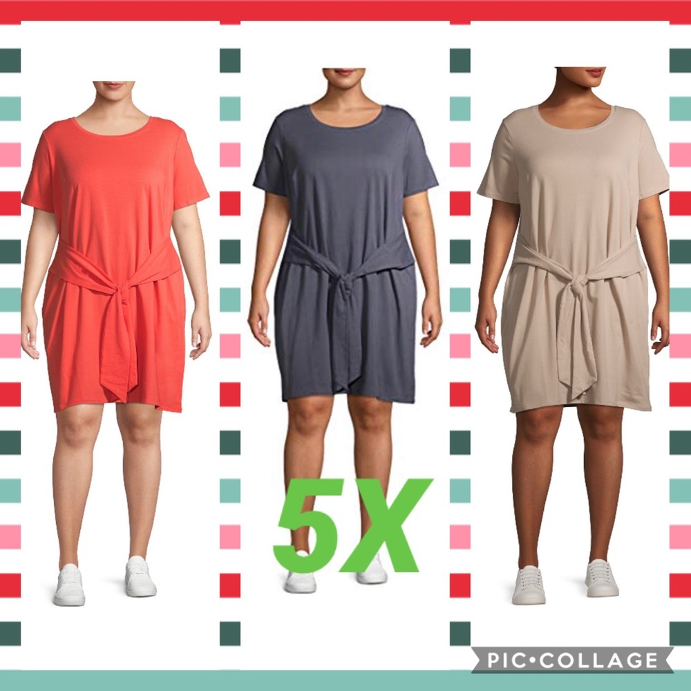 3 NEW Women’s plus size dress size 5X Terra & Sky